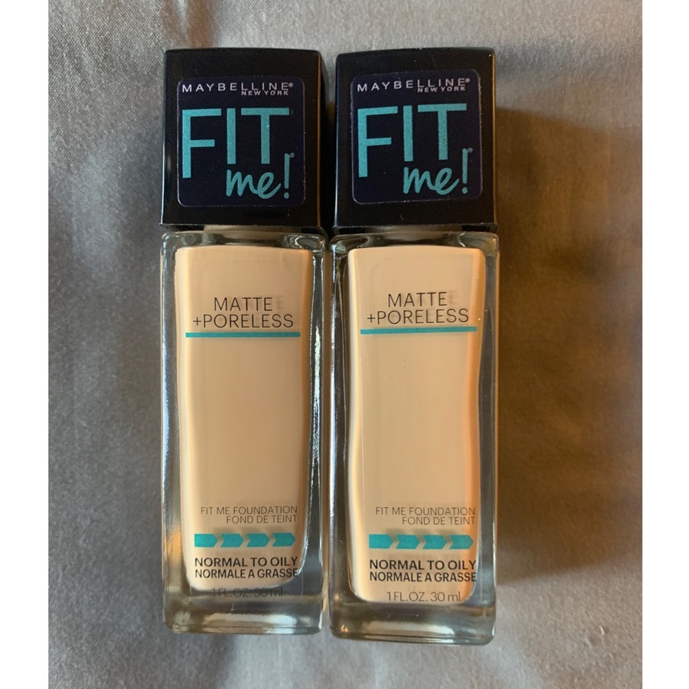 2New 220 Maybelline Fit Me Foundation. Matte & Poreless